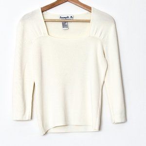 Vintage (Joseph A.) White Squareneck